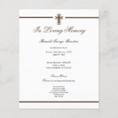 In Memoriam Herdenking Death Notice Foto Flyer (Achterkant)