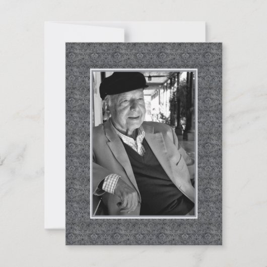 In Memoriam Herdenking Death Notice Foto Kaart (Voorkant)