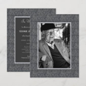 In Memoriam Herdenking Death Notice Foto Kaart (Voorkant / Achterkant)