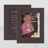 In Memoriam Herdenking Death Notice Foto Kaart (Voorkant / Achterkant)