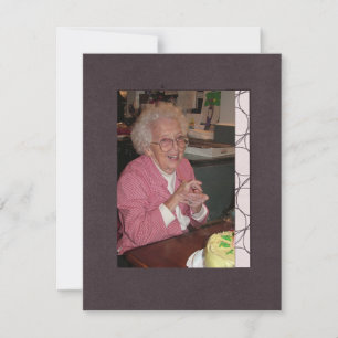 In Memoriam Herdenking Death Notice Foto Kaart
