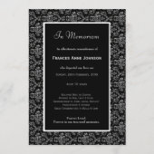 In Memoriam Herdenking Death Notice Foto Programmakaart (Achterkant)