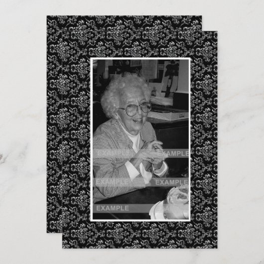 In Memoriam Herdenking Death Notice Foto Programmakaart (Voorkant / Achterkant)