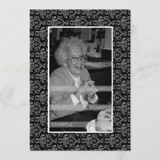 In Memoriam Herdenking Death Notice Foto Programmakaart