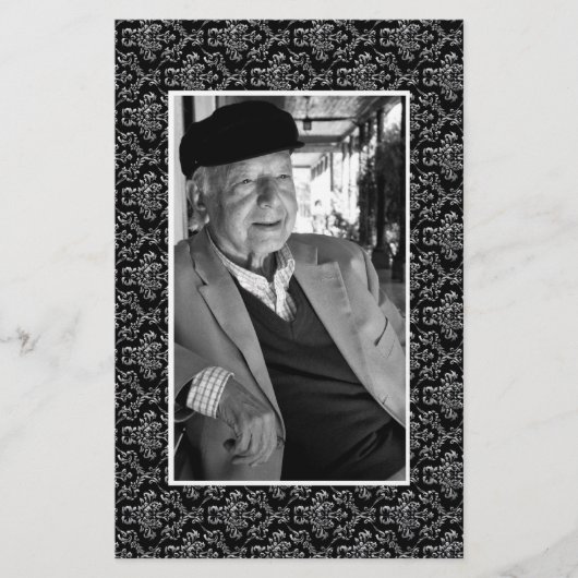 In Memoriam Herdenking Doodsbericht Foto Flyer (Voorkant)