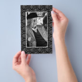 In Memoriam Herdenking Doodsbericht Foto Flyer (Hand)