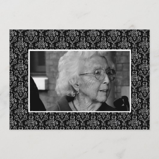 In Memoriam Herdenking Funeral Eulogy Photo Programmakaart (Voorkant)