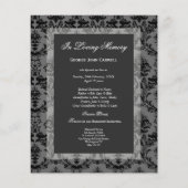 In Memoriam Herdenking Funeral Photo Flyer (Achterkant)