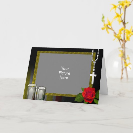 In Memoriam Kaart (Gele Bloem)