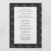 In Memoriam Loving Memory Gold Heaven Poem Foto Programmakaart (Achterkant)