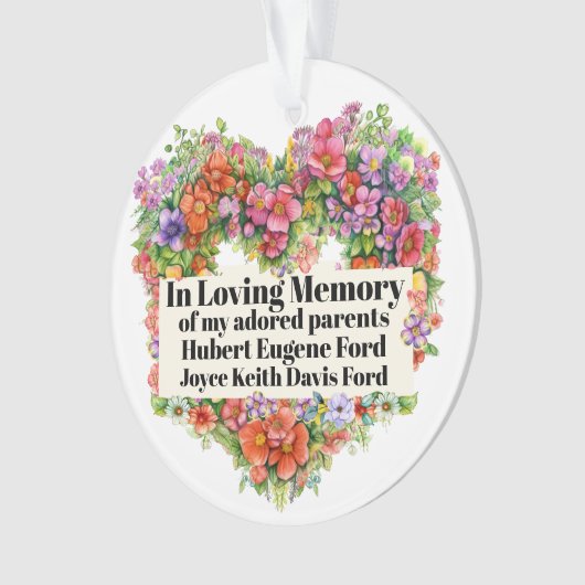 In Memoriam Ornament (voorkant)