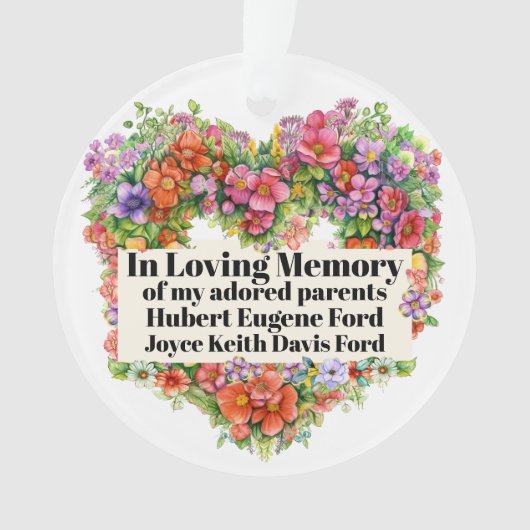 In Memoriam Ornament (voorkant)