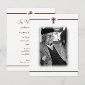 In Memoriam Religieuze Death Notice Foto Aankondiging (Voorkant / Achterkant)