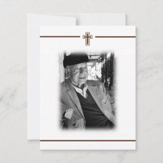 In Memoriam Religieuze Death Notice Foto Aankondiging