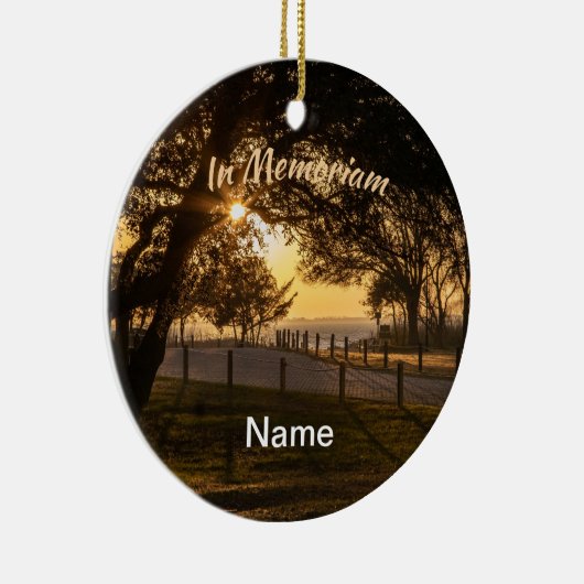 In Memoriam Sunset Keramisch Ornament (Rechts)