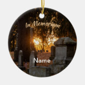 In Memoriam Sunset Keramisch Ornament (Voorkant)
