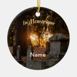 In Memoriam Sunset Keramisch Ornament