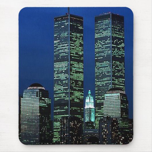 In Memoriam ter nagedachtenis van Twin Towers WTC Muismat (Voorkant)
