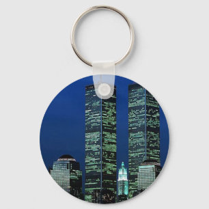 In Memoriam ter nagedachtenis van Twin Towers WTC  Sleutelhanger