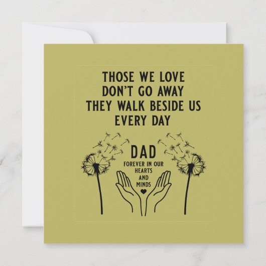 In Memory Begrafenisreceptie (Achterkant)