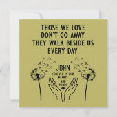 In Memory Begrafenisreceptie (Voorkant)