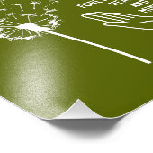 In Memory Begrafenisreceptie Foto Afdruk (Hoek)