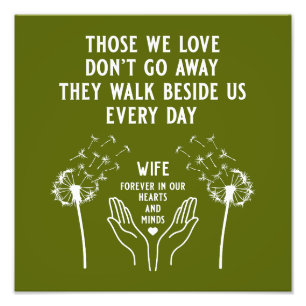 In Memory Begrafenisreceptie Foto Afdruk