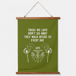 In Memory Begrafenisreceptie Hangend Wandkleed