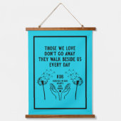 In Memory Begrafenisreceptie Hangend Wandkleed (Voorkant)