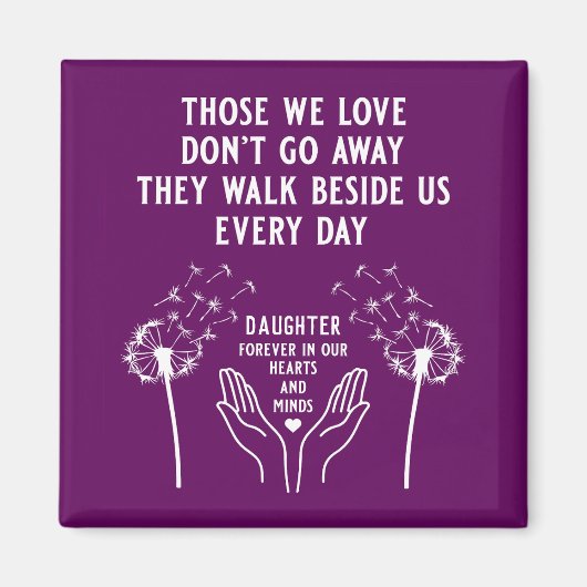 In Memory Begrafenisreceptie Magneet (Voorkant)