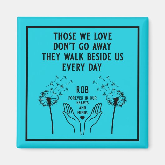 In Memory Begrafenisreceptie Magneet (Voorkant)