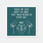 In Memory Begrafenisreceptie Servet (Voorkant)