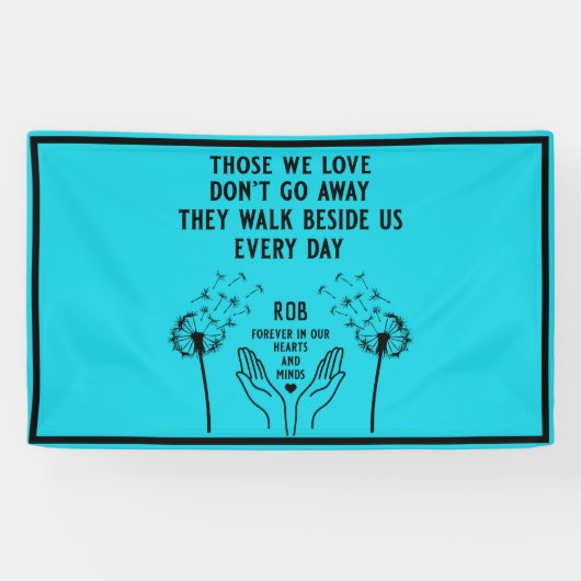 In Memory Begrafenisreceptie Spandoek (Horizontaal)