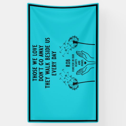 In Memory Begrafenisreceptie Spandoek (Verticaal)