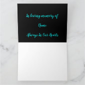 In Memory Bereavement and Loss Photo Print Kaart (Binnen)