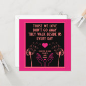 In Memory Bereavement and Loss Photo Print Kaart (Voorkant / Achterkant in situ)