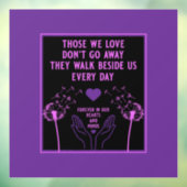 In Memory Bereavement and Loss Photo Print Raamsticker (Vel 3)