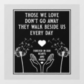 In Memory Bereavement and Loss Photo Print Raamsticker (Vel)