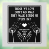In Memory Bereavement and Loss Photo Print Raamsticker (Vel 3)