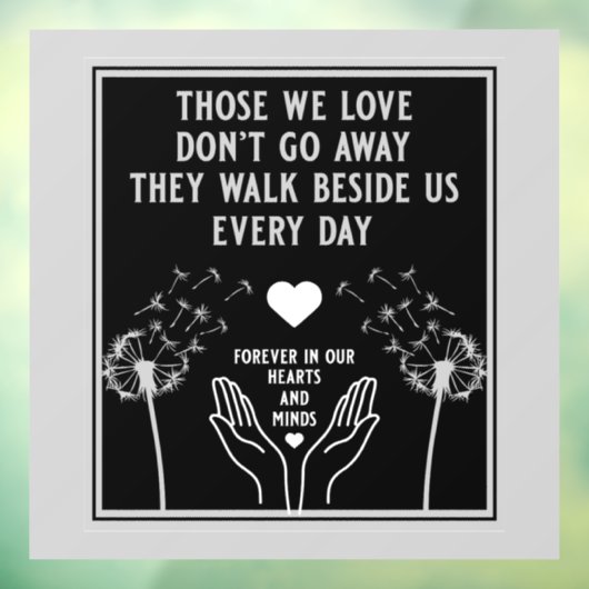 In Memory Bereavement and Loss Photo Print Raamsticker (Vel 3)