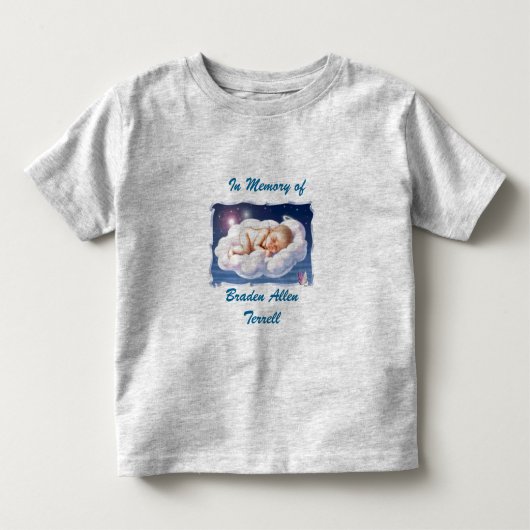 In Memory Braden Allen Terrell - Gepersonaliseerd Kinder Shirts (Voorkant)