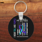 In Memory Brother Suicide Awareness Prevention Ame Sleutelhanger (Voorkant)