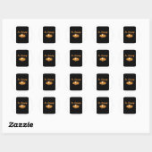 In Memory Candle Glow Ronde Sticker (Vel)