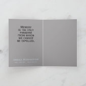 In Memory Card + jouw tekst & foto Kaart (Binnen)