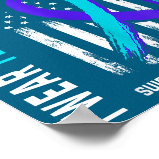 In Memory Cousin Suicide Awareness Prevention Amer Poster (Hoek)