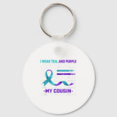 In Memory Cousin Suicide Awareness Prevention Amer Sleutelhanger (Voorkant)