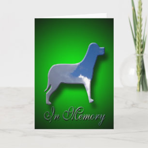 In Memory Dog Sympathicard Kaart