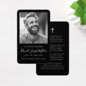 In Memory Foto Begrafenis Gebed Kaarten Visitekaartje (Bureau)