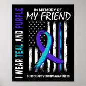 In Memory Friend Suicide Awareness Prevention Amer Poster (Voorkant)