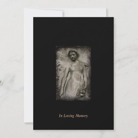 In Memory Funeral Memorial Notice Aankondiging (Voorkant)